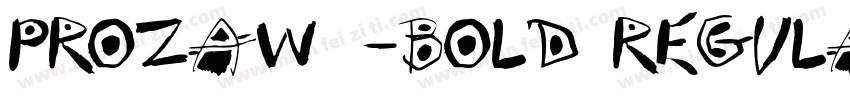ProzaW04-Bold Regula字体转换